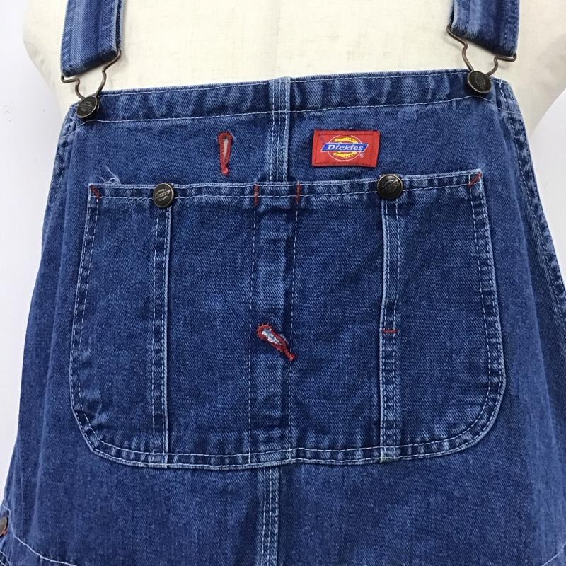 ディッキーズ Dickies サロペット・オーバーオール サロペット、オーバーオール デニム 8396SNB 42×32 ロゴ、文字 青 / ブルー /  メンズ USED 古着 中古 10112925