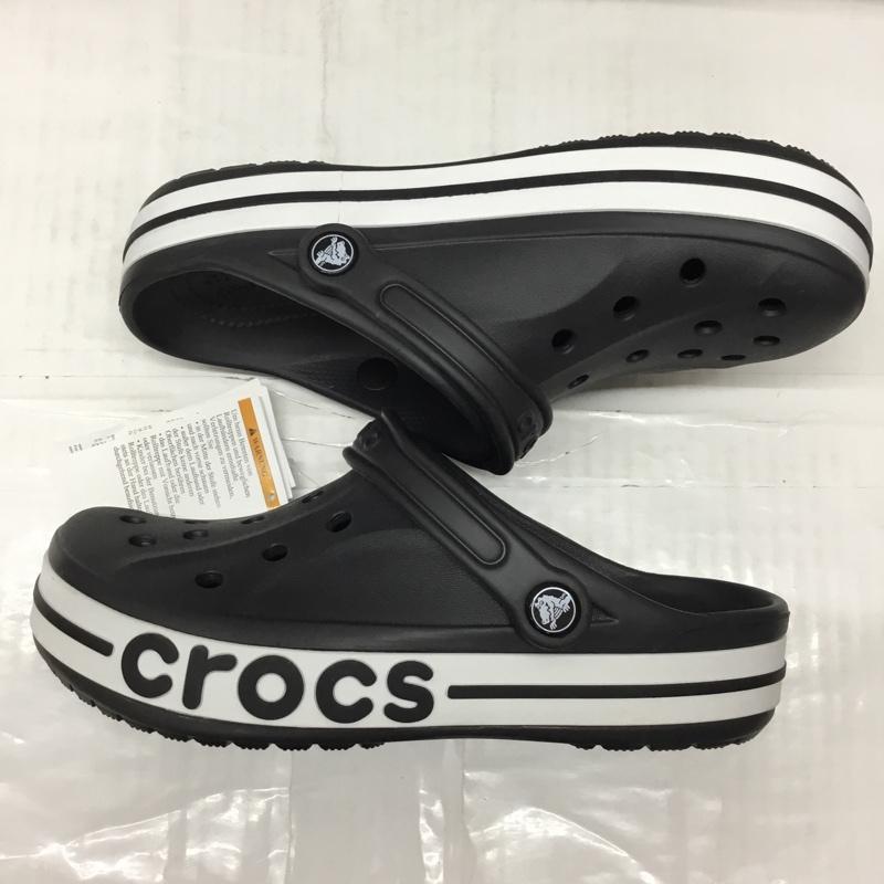 クロックス crocs サンダル サンダル 205089-066 Bayaband Clog バヤバンド クロッグ 25cm 25.0cm ロゴ、文字 黒 / ブラック / X 白 / ホワイト /  メンズ USED 古着 中古 10111540