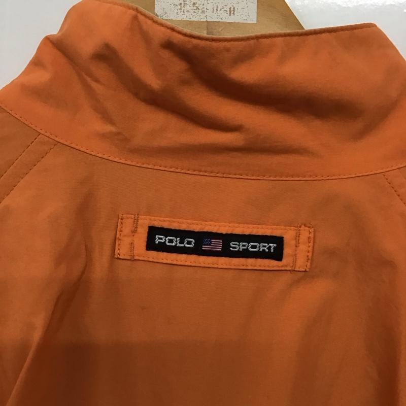 ポロスポーツラルフローレン POLOSPORT ジャケット、上着 ジャケット、ブレザー ジップアップジャケット ナイロンジャケット アウター スタンドカラー LL ロゴ、文字 橙 / オレンジ /  メンズ USED 古着 中古 10143435
