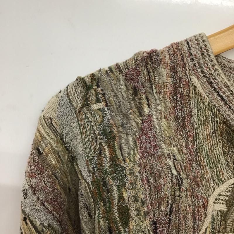 古着 USED ニット、セーター 長袖 長袖ニットカットソー クルーネック セーター L 総柄 マルチカラー / マルチカラー /  メンズ USED 古着 中古 10146581