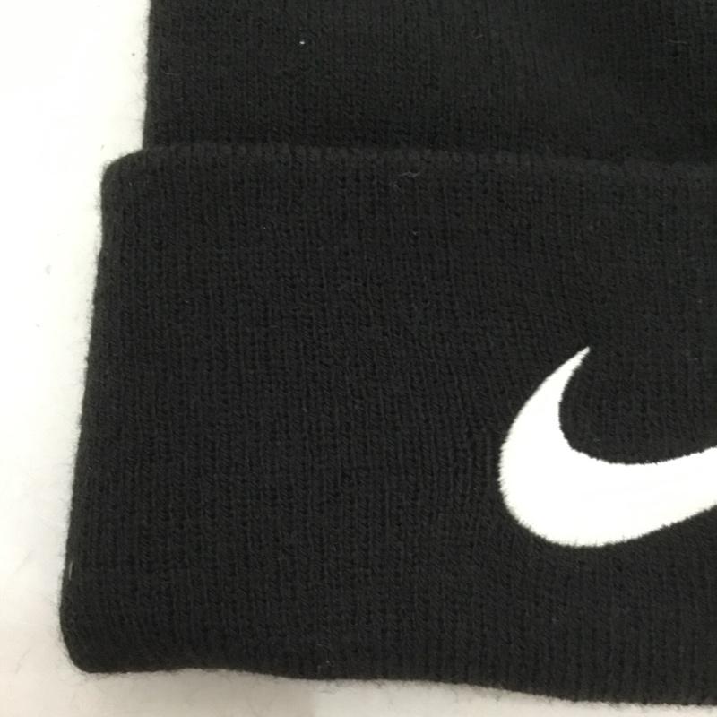 ステューシー STUSSY 帽子 ニット帽 CV8961-011 Cuffed Beanie NIKE ロゴ、文字 黒 / ブラック /  メンズ USED 古着 中古 10136336