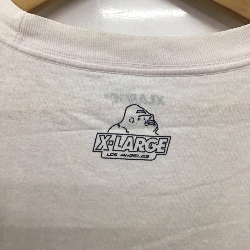 エクストララージ XLARGE Tシャツ 半袖 半袖カットソー プリントTシャツ クルーネックカットソー L プリント 白 / ホワイト /  メンズ USED 古着 中古 10134940