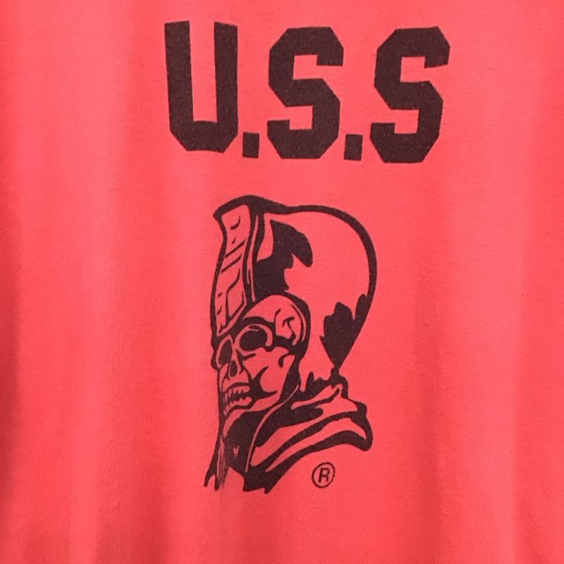 アベイシングエイプ A BATHING APE Tシャツ 半袖 半袖カットソー プリントTシャツ クルーネックカットソー XXL ロゴ、文字 赤 / レッド /  メンズ USED 古着 中古 10142626