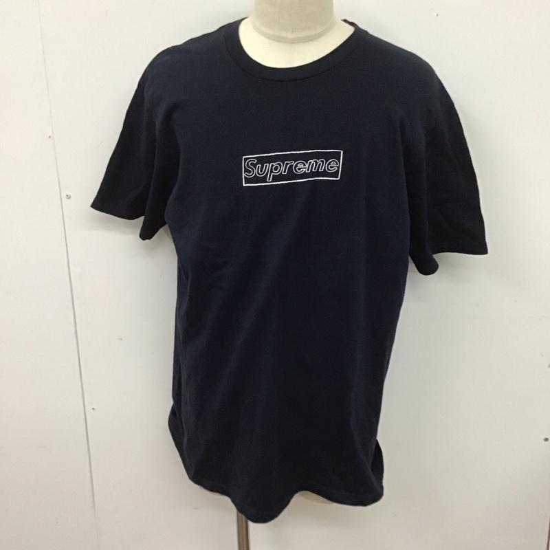 シュプリーム Supreme Tシャツ 半袖 半袖カットソー プリントTシャツ クルーネックカットソー L ロゴ、文字 紺 / ネイビー /  メンズ USED 古着 中古 10126727