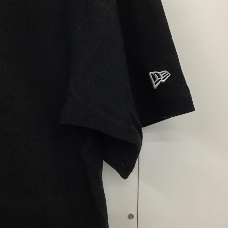 ニューエラ NEW ERA Tシャツ 半袖 半袖カットソー プリントTシャツ クルーネックカットソー L ロゴ、文字 黒 / ブラック /  メンズ USED 古着 中古 10141670