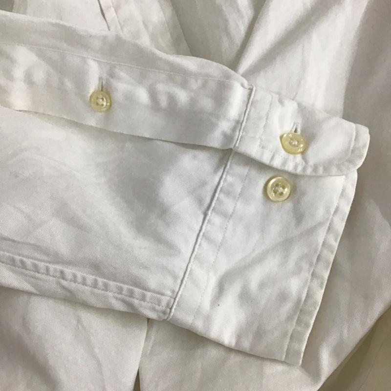 ラルフローレン RALPHLAUREN シャツ、ブラウス 長袖 ボタンダウンシャツ 無地 白 / ホワイト /  メンズ USED 古着 中古 10128584