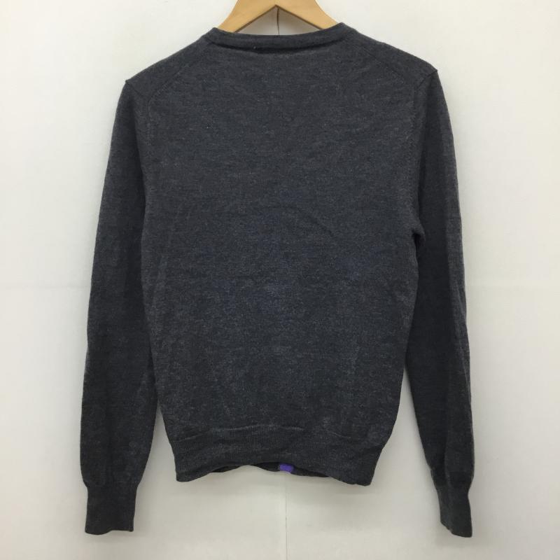 バーバリーブラックレーベル BURBERRY BLACK LABEL カーディガン 長袖 2 ロゴ、文字 灰 / グレー /  メンズ USED 古着 中古 10135989