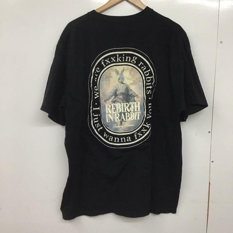 エフアールツー FR2 Tシャツ 半袖 半袖カットソー プリントTシャツ クルーネックカットソー XL プリント 黒 / ブラック /  メンズ USED 古着 中古 10145045