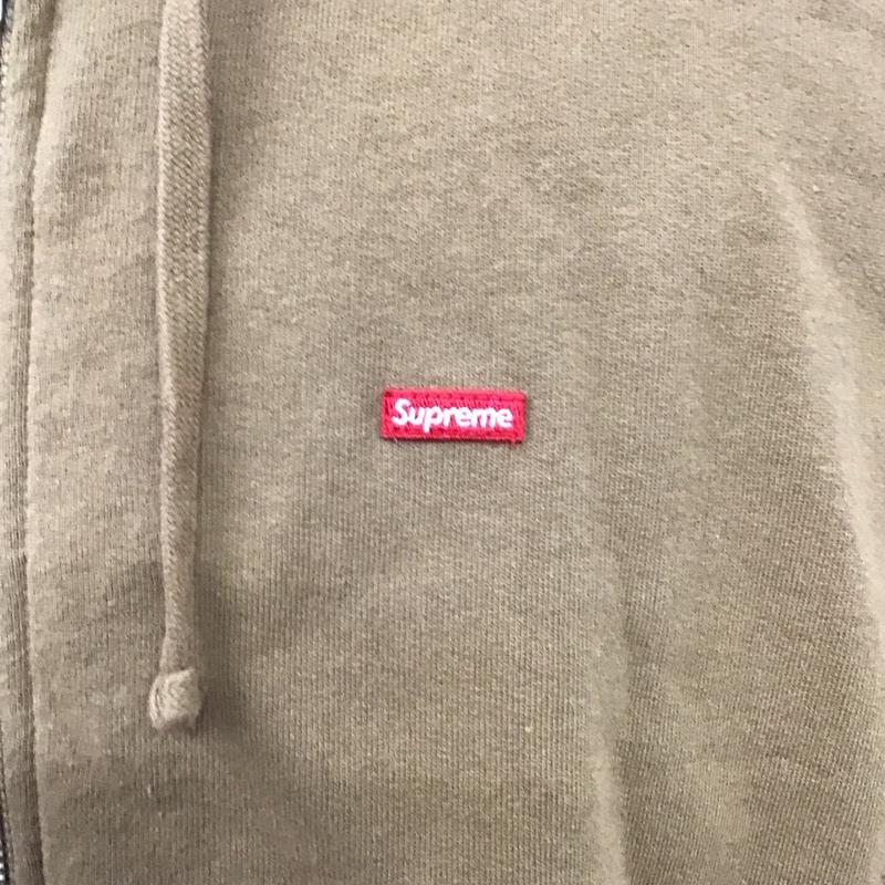 シュプリーム Supreme パーカー 長袖 16AW スモールボックスロゴパーカー ジップアップパーカー M ロゴ、文字 ベージュ / ベージュ /  メンズ USED 古着 中古 10120374