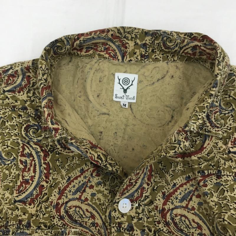 サウスツーウェストエイト South2 West8 シャツ、ブラウス 長袖 GL827 Smokey Shirt - Printed Flannel  Paisley M 総柄 茶 / ブラウン /  メンズ USED 古着 中古 10129008