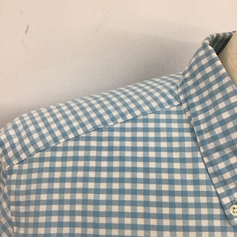 ラルフローレン RALPHLAUREN シャツ、ブラウス 長袖 M チェック 水色 / ライトブルー /  メンズ USED 古着 中古 10114631