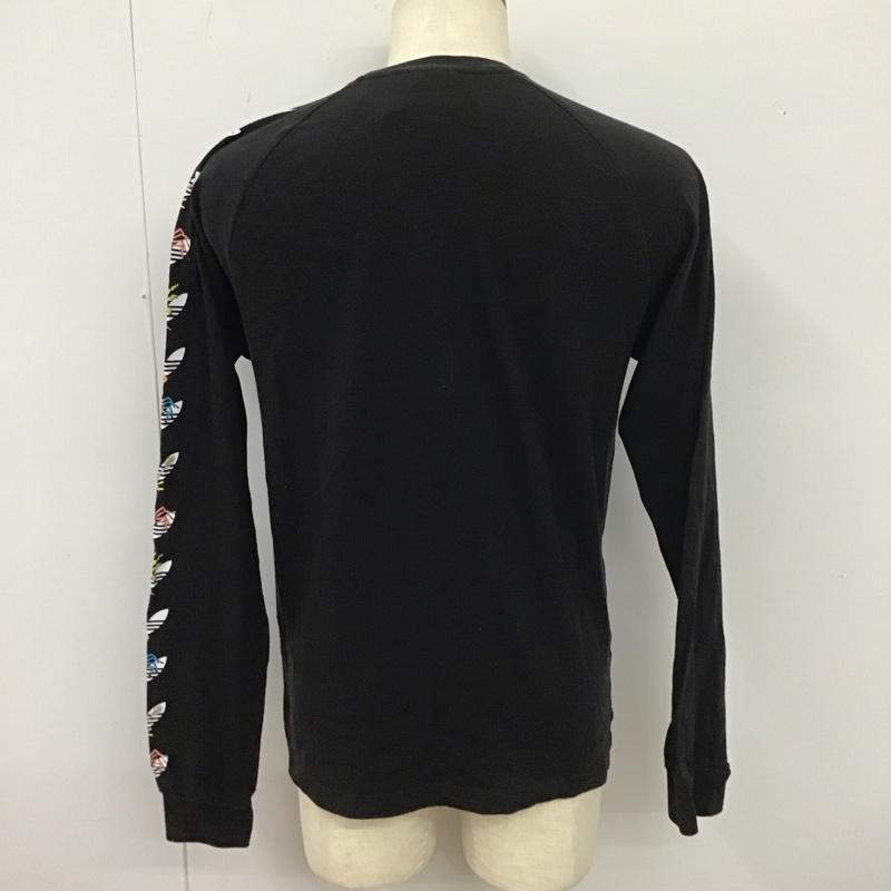アディダス adidas Tシャツ 長袖 dy6690 TANAAMI CALI LS TEE L プリント 黒 / ブラック /  メンズ USED 古着 中古 10112005
