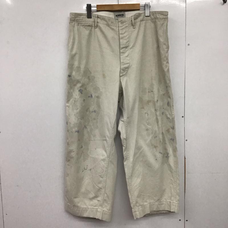バウワウ Bowwow パンツ チノパン チノパン ワイドパンツ カジュアルパンツ ダメージ加工 灰 / グレー /  メンズ USED 古着 中古 10147543