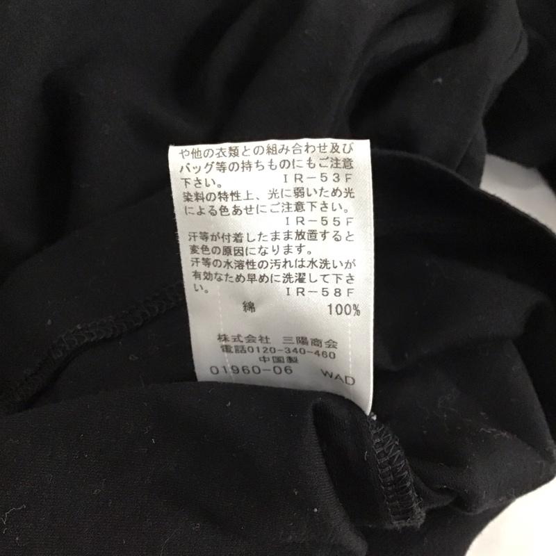 ブラックレーベルクレストブリッジ BLACK LABEL CRESTBRIDGE カットソー 長袖 長袖カットソー クルーネックカットソー ロングスリーブカットソー プリントTシャツ ロゴ、文字 黒 / ブラック /  メンズ USED 古着 中古 10123935