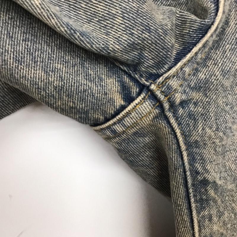 ジーナシス JEANASIS パンツ デニム、ジーンズ JS050892AA ワイドパンツ タックデニムワイドパンツ M 無地 水色 / ライトブルー /  レディース USED 古着 中古 10129774