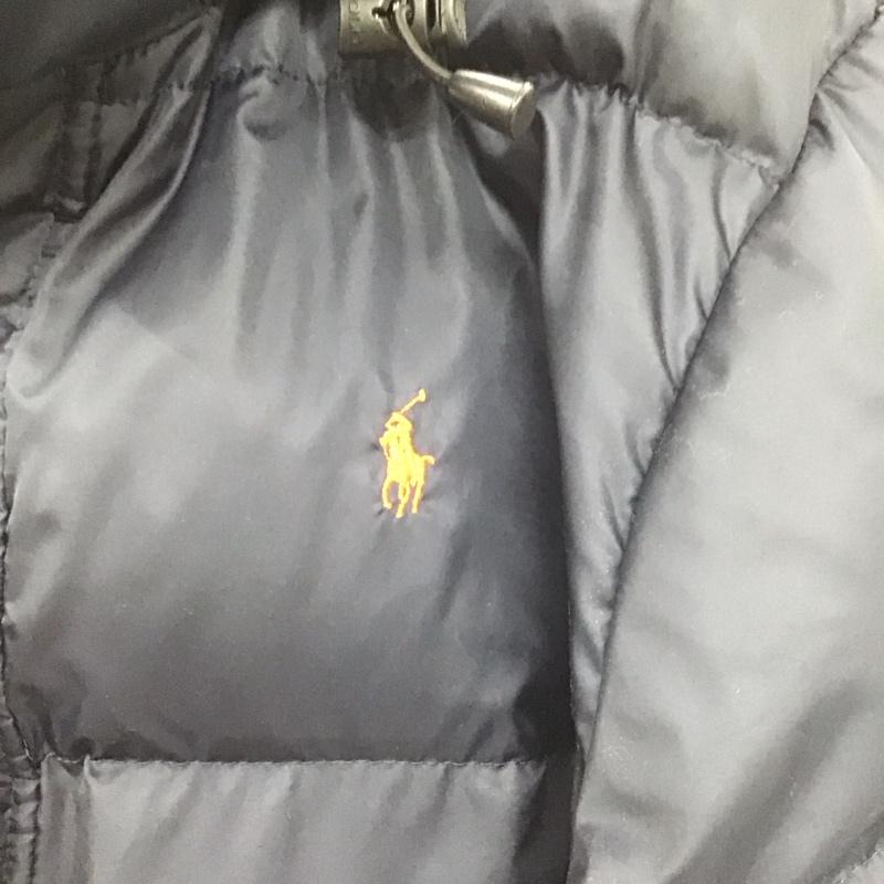 ポロバイラルフローレン Polo by RALPH LAUREN ジャケット、上着 ジャンパー、ブルゾン ジップアップダウンジャケット アウターフード付きジャケット LL ロゴ、文字 紺 / ネイビー /  メンズ USED 古着 中古 10148163