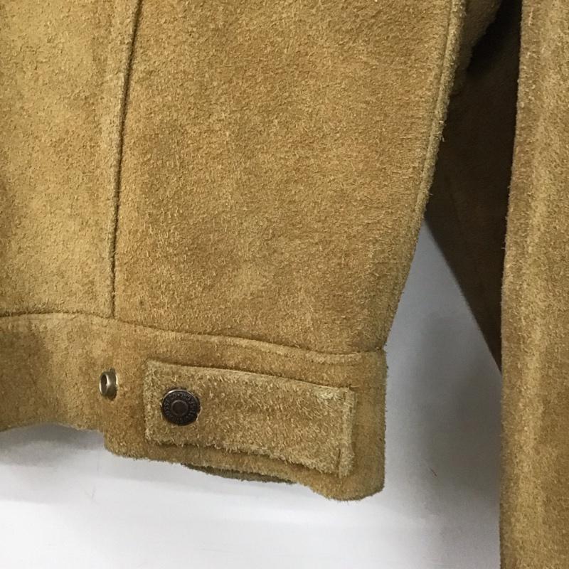 リーバイス Levi s ジャケット、上着 ジャケット、ブレザー レザージャケット ボタンジャケット アウター 99年 復刻 36 ロゴ、文字 ベージュ / ベージュ /  メンズ USED 古着 中古 10141656