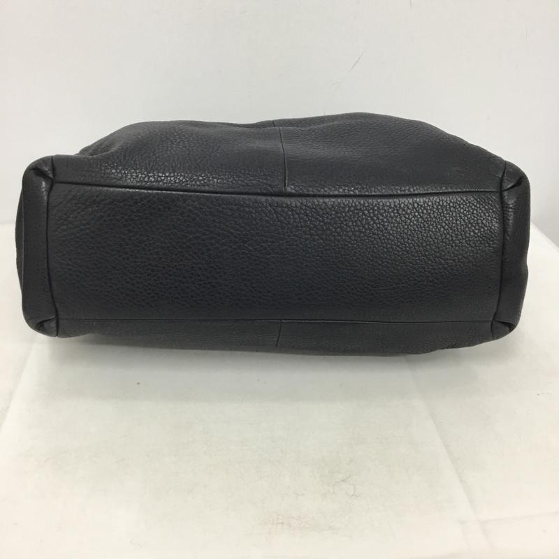 コーチ COACH トートバッグ トートバッグ F35723 レザー ロゴ、文字 紺 / ネイビー /  レディース USED 古着 中古 10141873