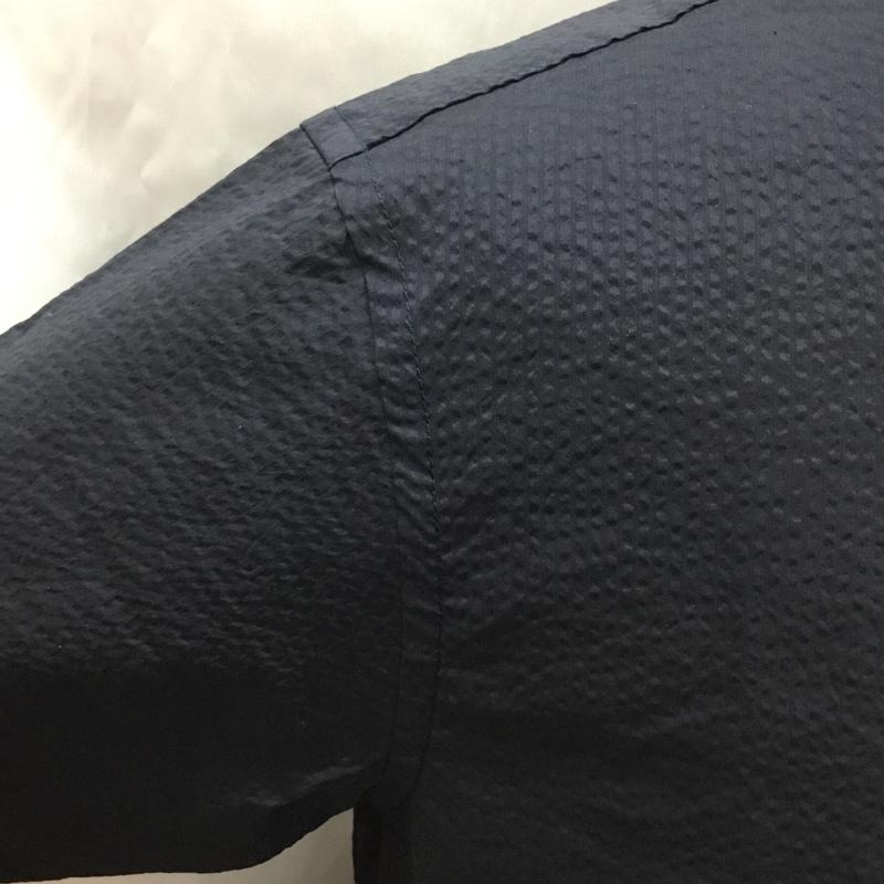 ザノースフェイス THE NORTH FACE シャツ、ブラウス 半袖 nr21722 ショートスリーブライメケンシャツ 半袖シャツ ボタンダウンシャツ L ストライプ 紺 / ネイビー /  メンズ USED 古着 中古 10109429