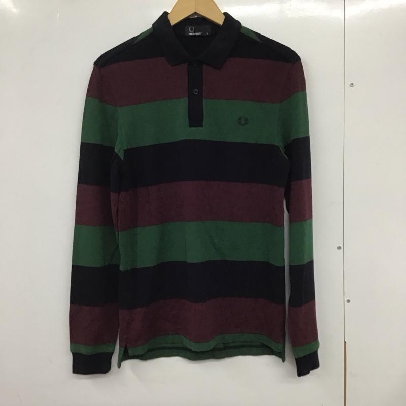 フレッドペリー FRED PERRY ポロシャツ 長袖 長袖ポロシャツ 長袖カットソー カラーシャツ S ボーダー柄 マルチカラー / マルチカラー /  メンズ USED 古着 中古 10132311