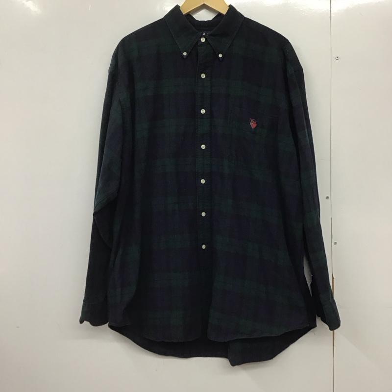 ラルフローレン RALPHLAUREN シャツ、ブラウス 長袖 ボタンダウン コットン チェック L ワンポイント マルチカラー / マルチカラー /  メンズ USED 古着 中古 10145215