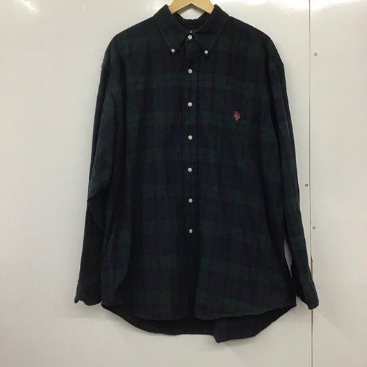 ラルフローレン RALPHLAUREN シャツ、ブラウス 長袖 ボタンダウン コットン チェック L ワンポイント マルチカラー / マルチカラー /  メンズ USED 古着 中古 10145215