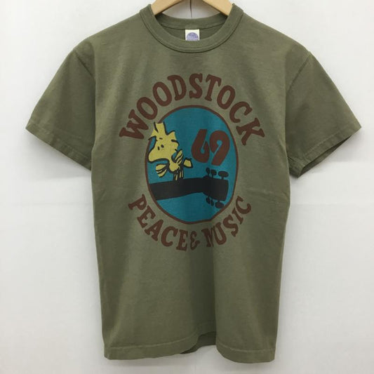 トイズマッコイ TOYS McCOY Tシャツ 半袖 PEANUTS S キャラクター カーキ / カーキ /  メンズ USED 古着 中古 10134744