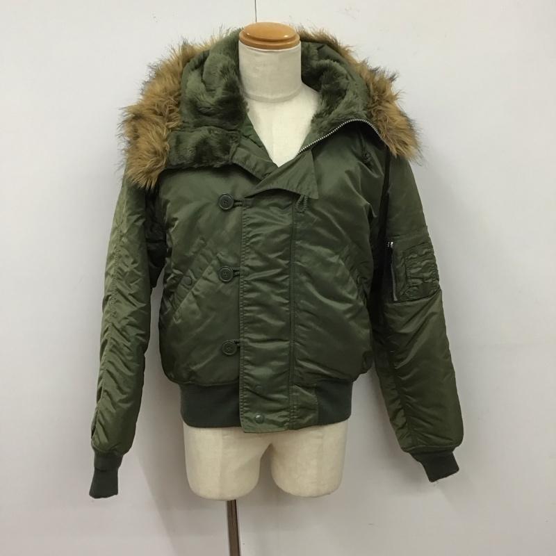アルファインダストリー Alpha Industries ジャケット、上着 ジャンパー、ブルゾン ジップアップジャケット ジャンパー ジャケット ミリタリージャケット アウター M 無地 カーキ / カーキ /  メンズ USED 古着 中古 10124157