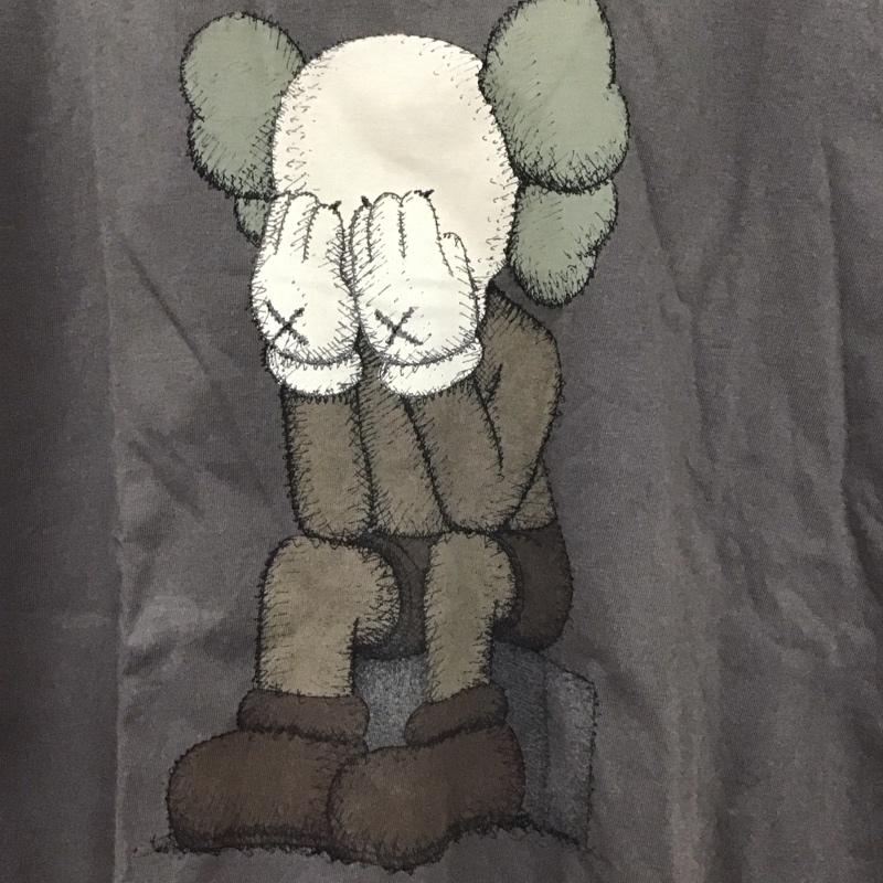 ユニクロ UNIQLO Tシャツ 半袖 341-163865 半袖カットソー プリントTシャツ クルーネック M プリント 黒 / ブラック /  メンズ USED 古着 中古 10130121