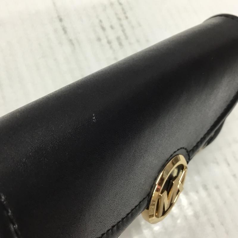 マイケルコース MICHAEL KORS 財布 長財布 35F9GFTE3J ロゴ 総柄 黒 / ブラック / X ベージュ / ベージュ /  レディース USED 古着 中古 10107616