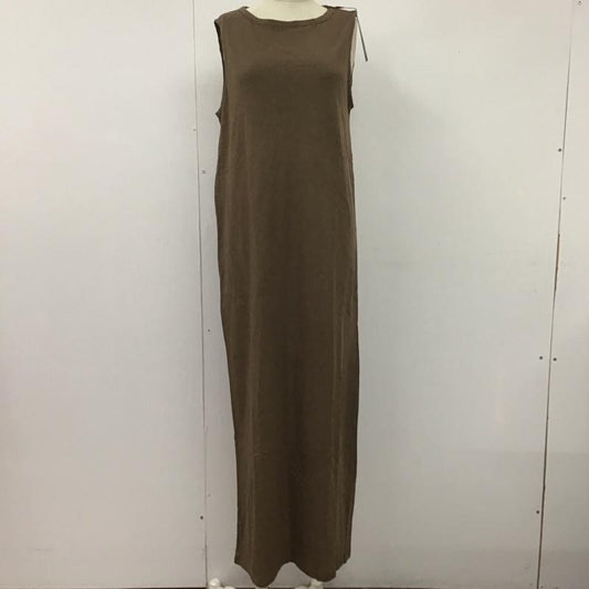 ジーナシス JEANASIS ワンピース ロングスカート JS071470 バックオープンカットOP タグ付き FREE 無地 茶 / ブラウン /  レディース USED 古着 中古 10107179