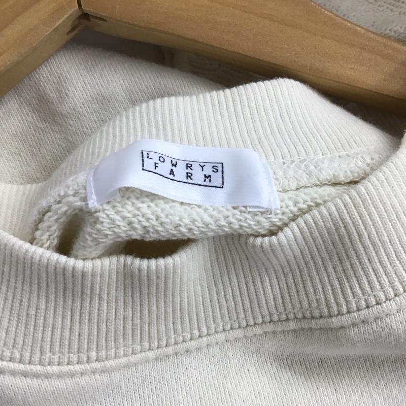 ローリーズファーム LOWRYS FARM トレーナー 長袖 1 無地 オフホワイト / オフホワイト /  レディース USED 古着 中古 10141592