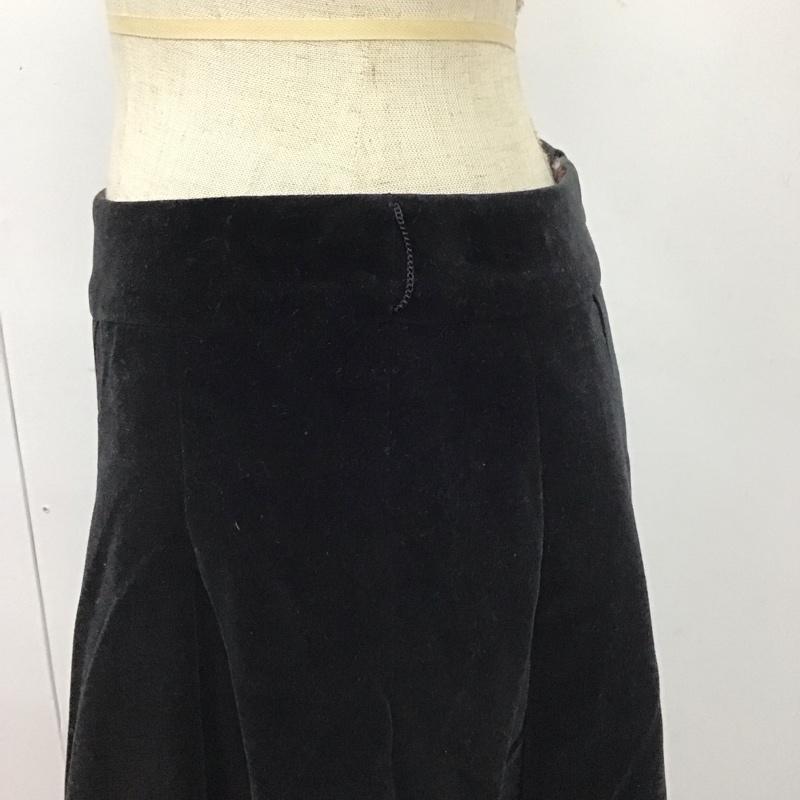 バーバリーブルーレーベル BURBERRY BLUE LABEL スカート ひざ丈スカート FLF08-510-09 プリーツ 38 無地 黒 / ブラック /  レディース USED 古着 中古 10115109