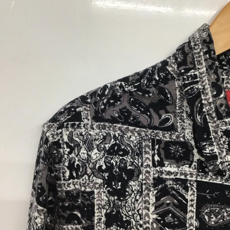 シュプリーム Supreme ジャケット、上着 ジャケット、ブレザー 16AW BrokenPaisleyFlannelZipShirt ジップアップジャケット S プリント 白 / ホワイト / X 黒 / ブラック / X 灰 / グレー /  メンズ USED 古着 中古 10140323