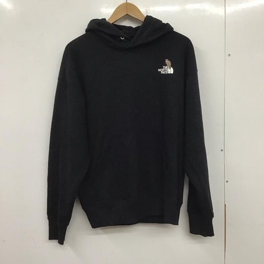 ザノースフェイス THE NORTH FACE パーカー 長袖 nt12535 長袖パーカー スウェット プルオーバー L ロゴ、文字 黒 / ブラック /  メンズ USED 古着 中古 10138454