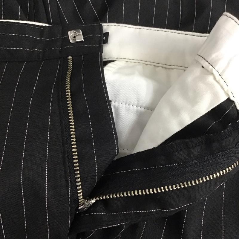 ステューシー STUSSY パンツ スラックス スラックスパンツ ワイドパンツ カジュアルパンツ M ストライプ 黒 / ブラック /  メンズ USED 古着 中古 10139290