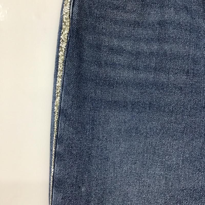 ジュエティ jouetie パンツ デニム、ジーンズ 082322400701 サイドラインストーンストレートデニム M 無地 水色 / ライトブルー /  レディース USED 古着 中古 10149131