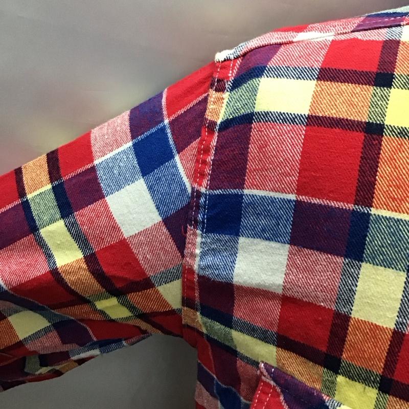 テッドマン TEDMAN シャツ、ブラウス 長袖 長袖シャツ カラーシャツ ポケットシャツ 長袖カットソー チェックシャツ M チェック マルチカラー / マルチカラー /  メンズ USED 古着 中古 10118434