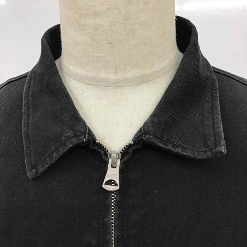 ディッキーズ Dickies ジャケット、上着 ジャケット、ブレザー ジップアップジャケット ジャンパー デニムジャケット カジュアルジャケット M 無地 黒 / ブラック /  メンズ USED 古着 中古 10116533