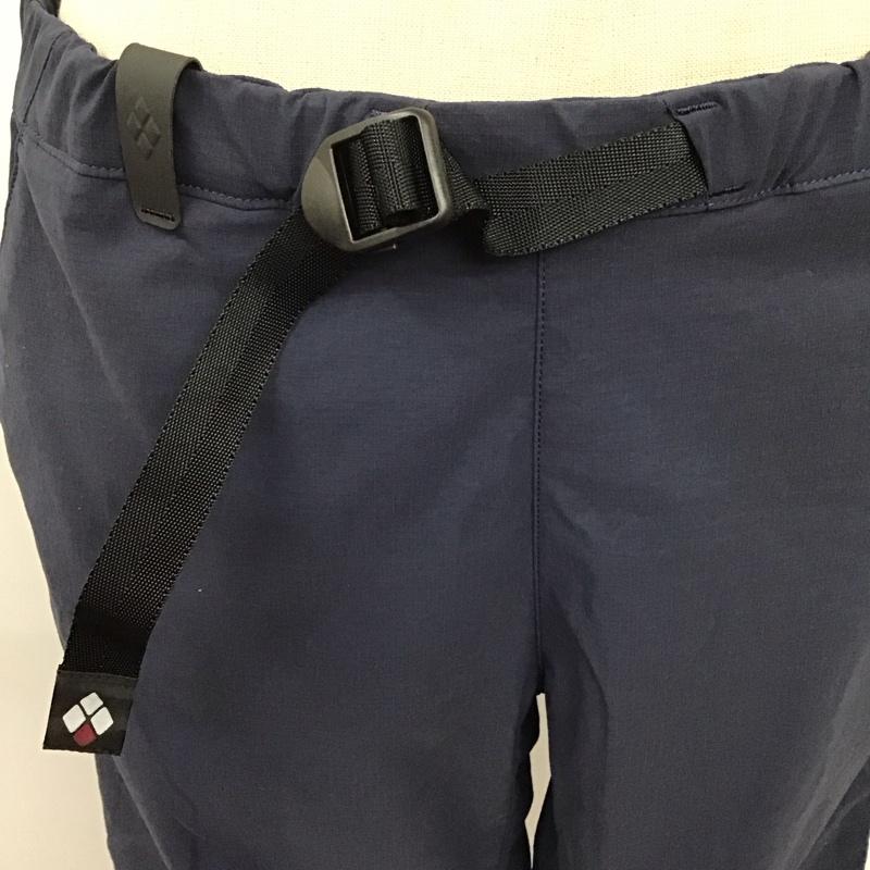 モンベル mont-bell ボトムス ボトムス 1105476 ストレッチO.D.ニッカ トレッキング用パンツ L ロゴ、文字 紺 / ネイビー /  レディース USED 古着 中古 10120412