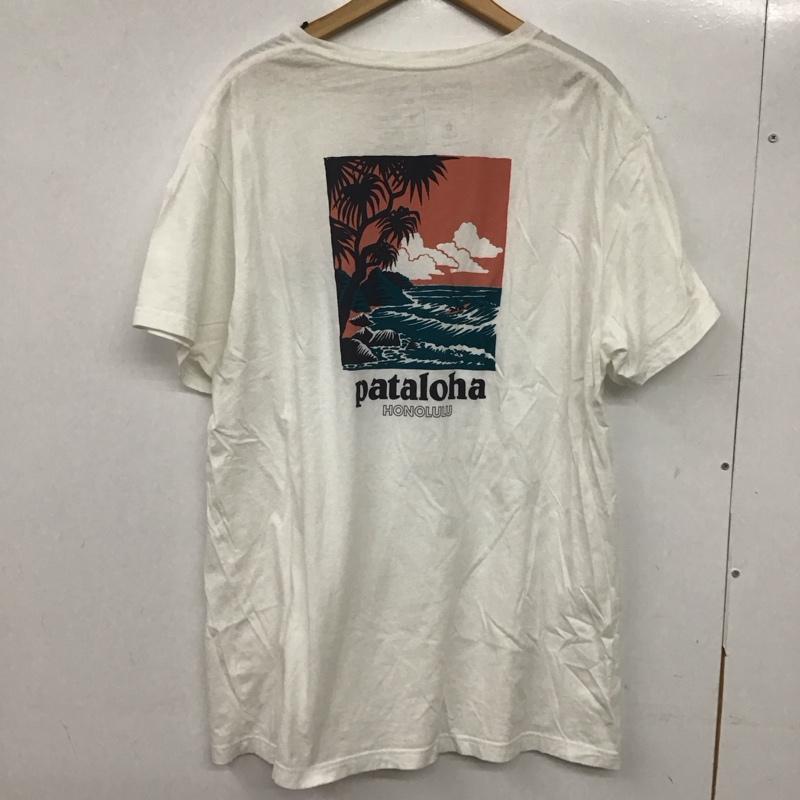 パタゴニア patagonia Tシャツ 半袖 半袖カットソー プリントTシャツ クルーネックカットソー XL プリント 白 / ホワイト /  メンズ USED 古着 中古 10145049