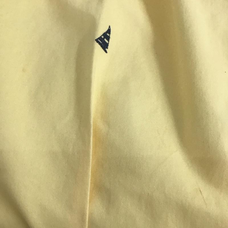 ブルックスブラザーズ BROOKS BROTHERS パンツ チノパン コットン 刺繍 ヨット W32 32インチ 総柄 黄 / イエロー /  メンズ USED 古着 中古 10111226