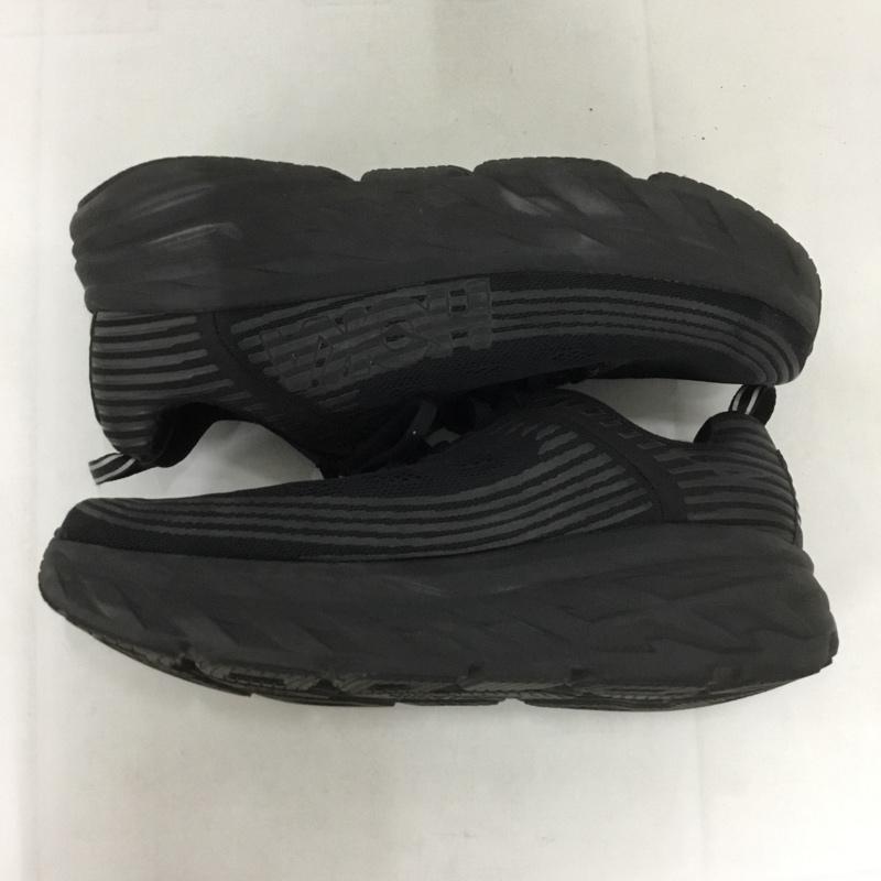 ホカ HOKA スニーカー スニーカー 1019271 BONDI 6 WIDE 27.5cm 27.5cm ロゴ、文字 黒 / ブラック /  メンズ USED 古着 中古 10134813