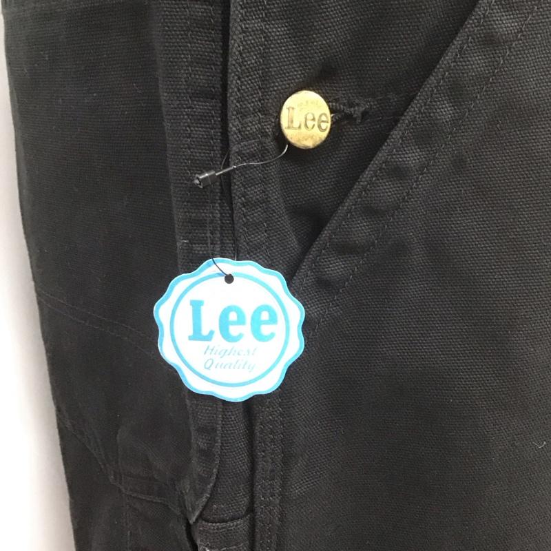 リー Lee サロペット・オーバーオール サロペット、オーバーオール lm7254 デニムオーバーオール ワイドパンツ つなぎ L ロゴ、文字 黒 / ブラック /  メンズ USED 古着 中古 10107750