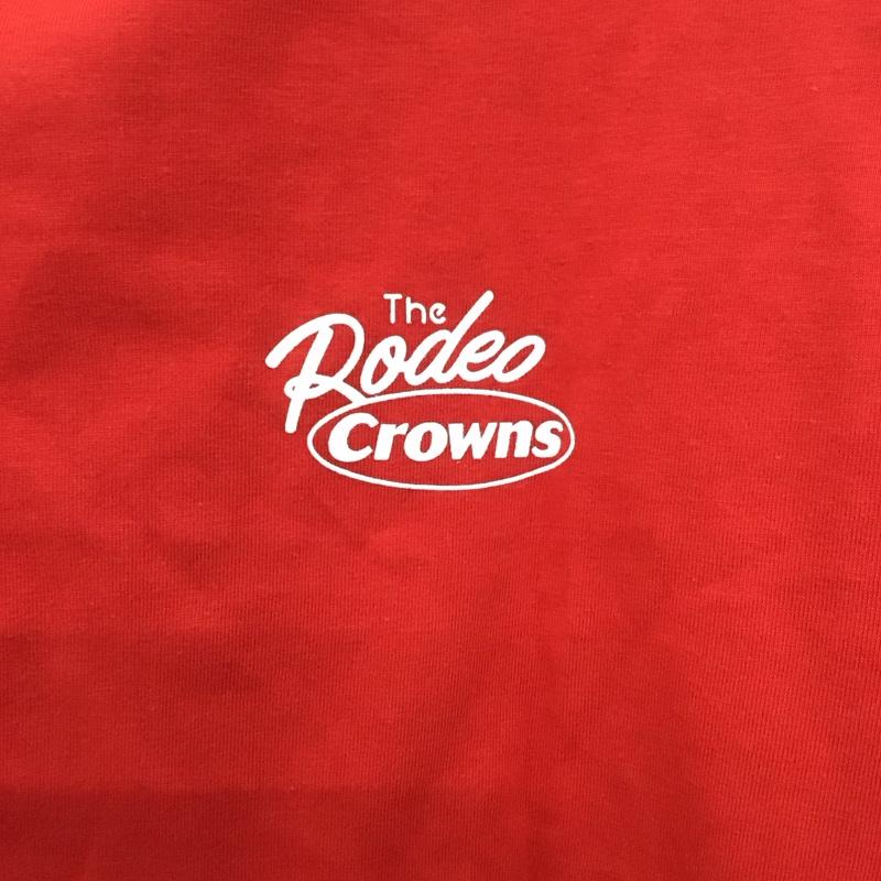 ロデオクラウンズ Rodeo Crowns Tシャツ 半袖 420dss90-1600 MixbigVネックTシャツ 半袖カットソー FREE プリント 赤 / レッド /  レディース USED 古着 中古 10137687
