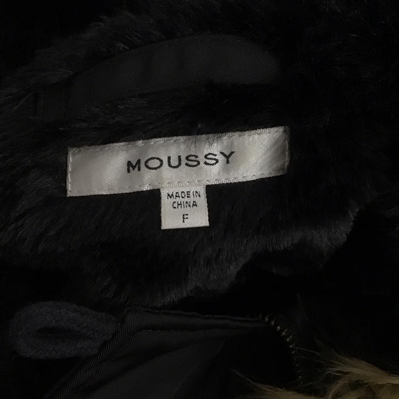 マウジー MOUSSY ジャケット、上着 ジャケット、ブレザー 010CAH30-5560 SHORT N-2B ミリタリージャケット フェイクファー FREE 無地 黒 / ブラック /  レディース USED 古着 中古 10123229