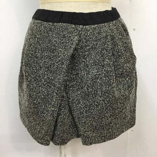 アダムエロペ ADAM ET ROPE  スカート ミニスカート 38  黒 / ブラック / X 白 / ホワイト /  レディース USED 古着 中古 10043341