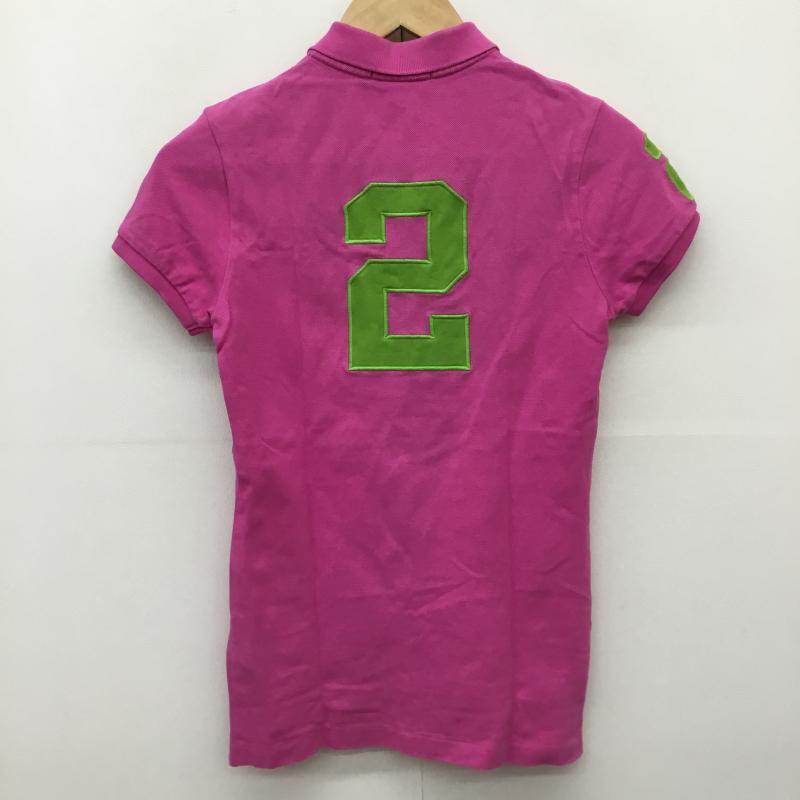 ラルフローレン RALPHLAUREN ポロシャツ 半袖 XS ロゴ、文字 桃 / ピンク / X 水色 / ライトブルー / X 薄緑 / ライトグリーン /  レディース USED 古着 中古 10141840