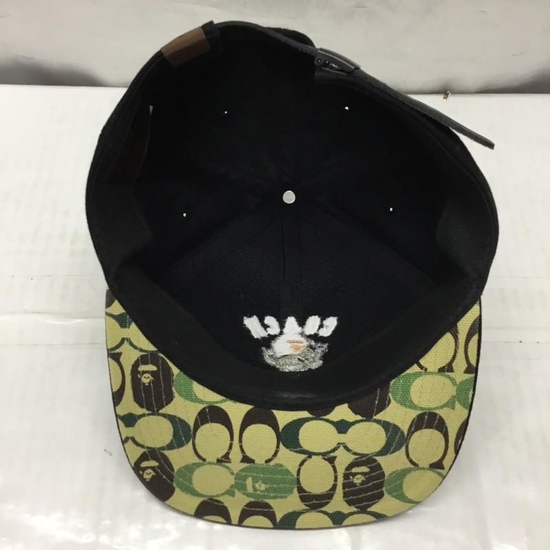 アベイシングエイプ A BATHING APE 帽子 キャップ 001CPG231903X COACH 刺繍 ロゴ、文字 黒 / ブラック /  メンズ USED 古着 中古 10117016