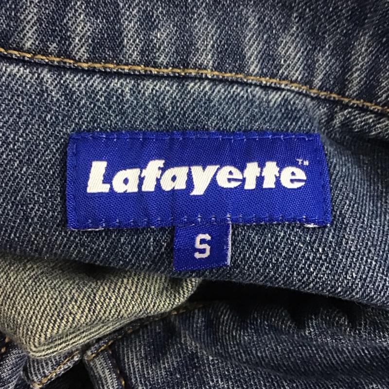 ラファイエット Lafayette シャツ、ブラウス 半袖 ls200202 DENIMPULLOVERS/SSHIRT 半袖シャツ カジュアルシャツ S ロゴ、文字 インディゴ / インディゴ /  メンズ USED 古着 中古 10109571